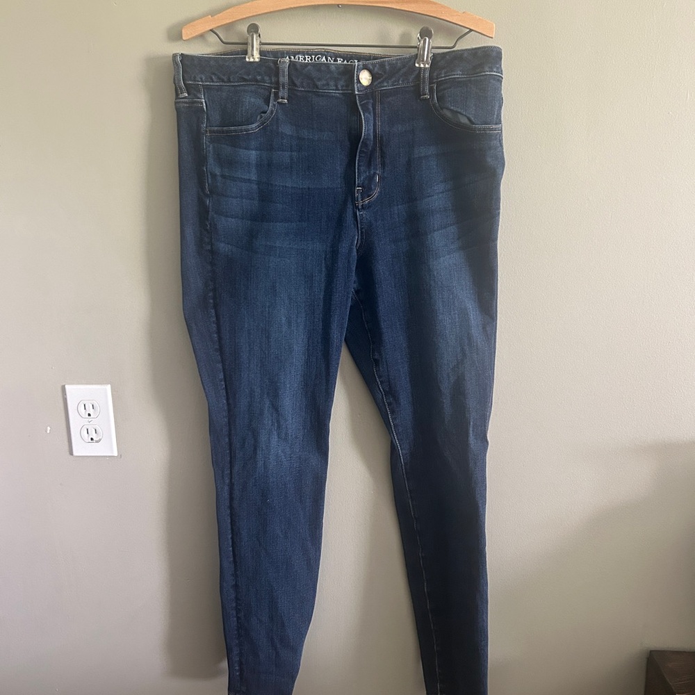 American Eagle Outfitters Dark Blue Skinny Jeans